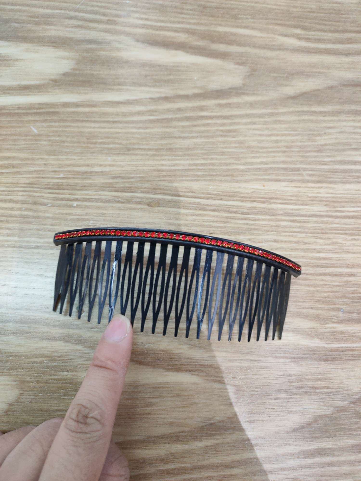 Single Row Hair Comb Korea Bangs Hair Clip Hair Accessories Korea Korea Simple Drill Hair Comb Insert Comb Women's Hair Clip Disc Hair Clip Hair Clip undefined