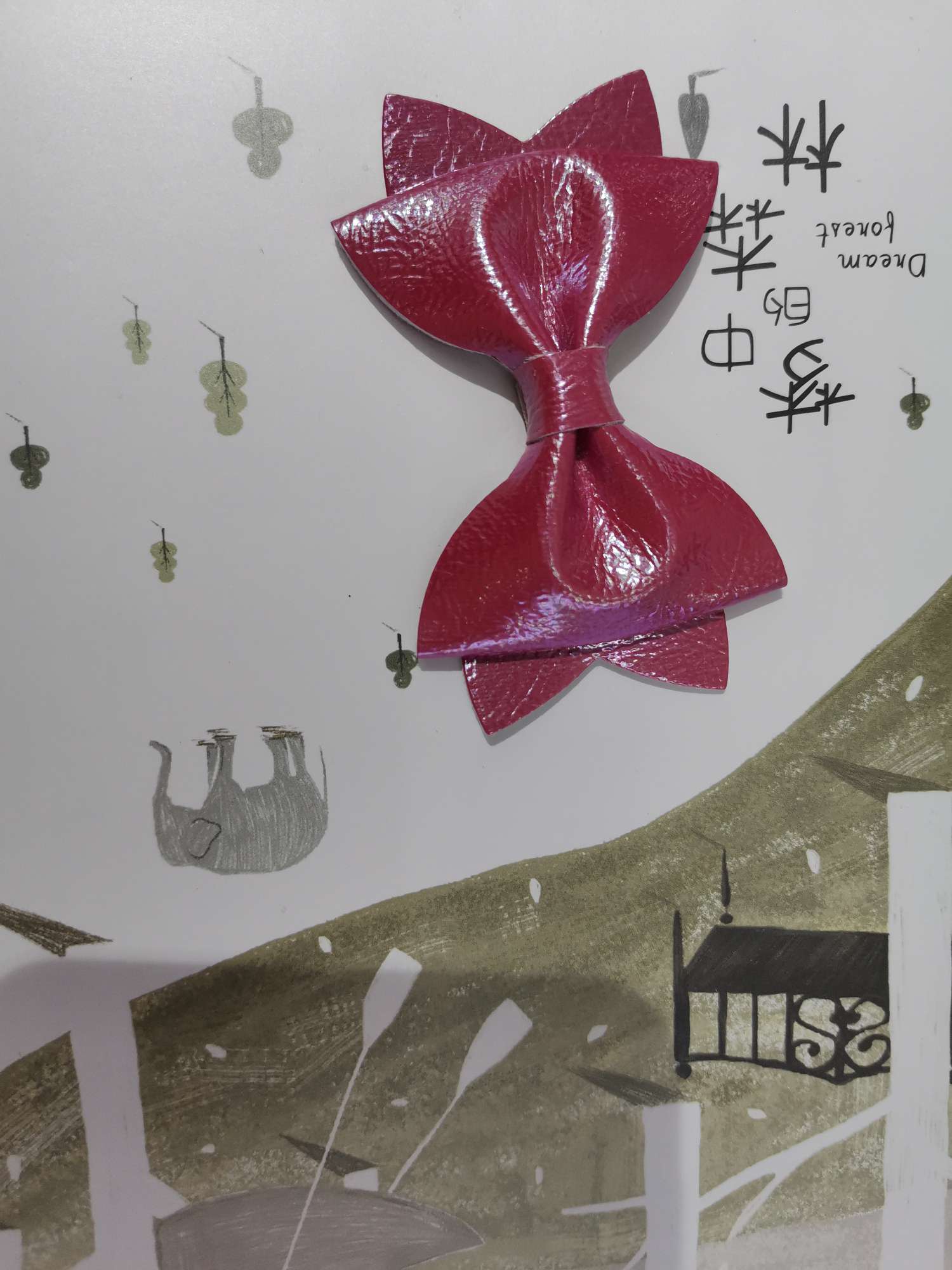 Leather bow tie Specification image