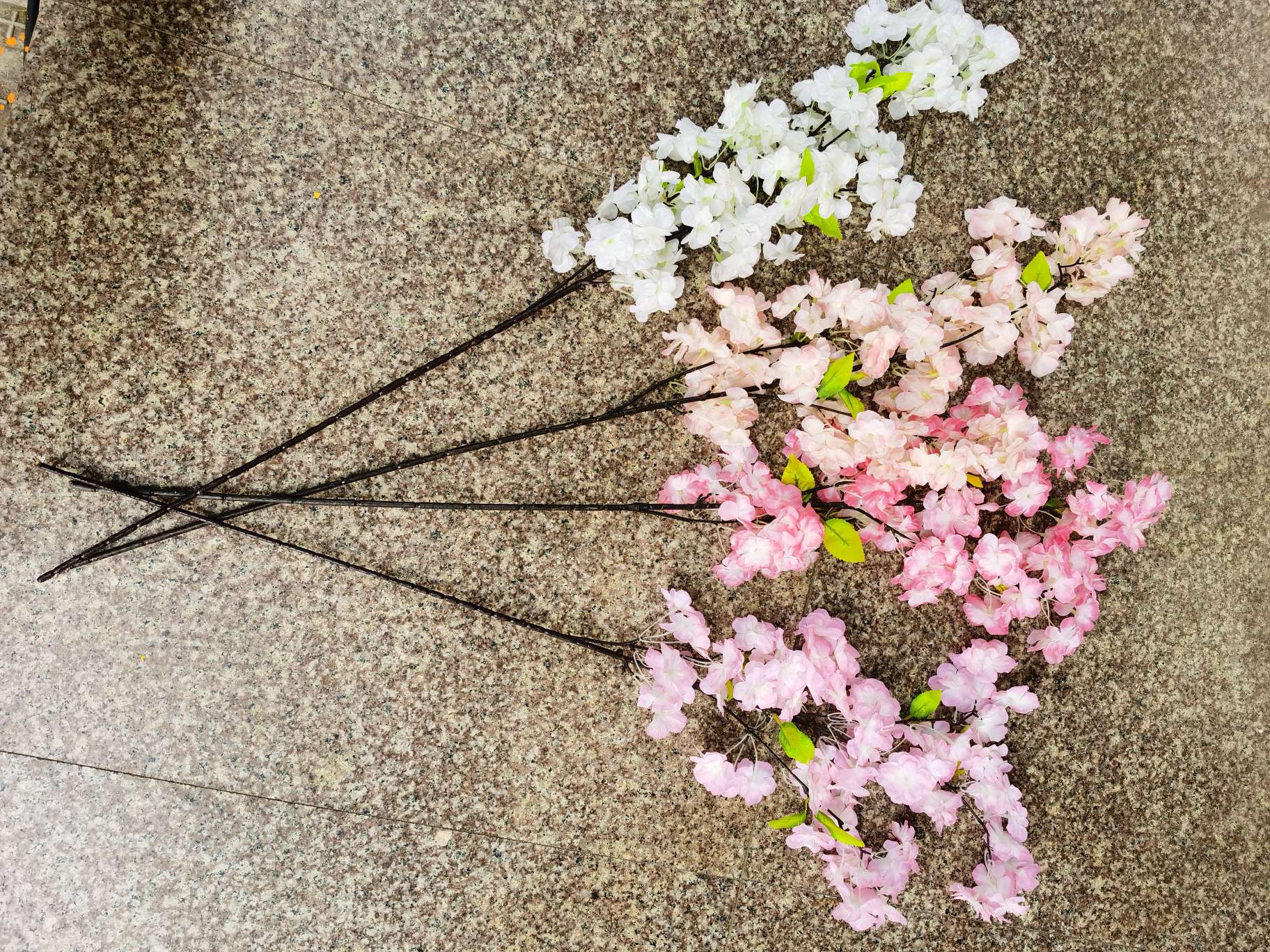 Simulation Plant Decoration Excellent Four-Pronged Cherry Blossom Super Dense details Picture