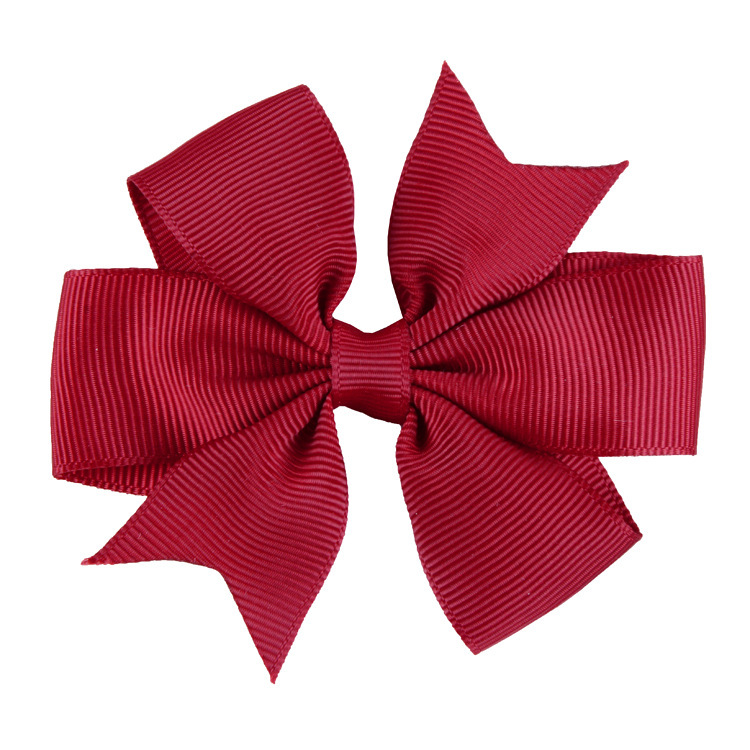 Shrimp Express Foreign Trade Children's Hair Accessories Supply Hot V-Shaped Dovetail Rib With Bow Hairpin 40 Colors Support Custom undefined