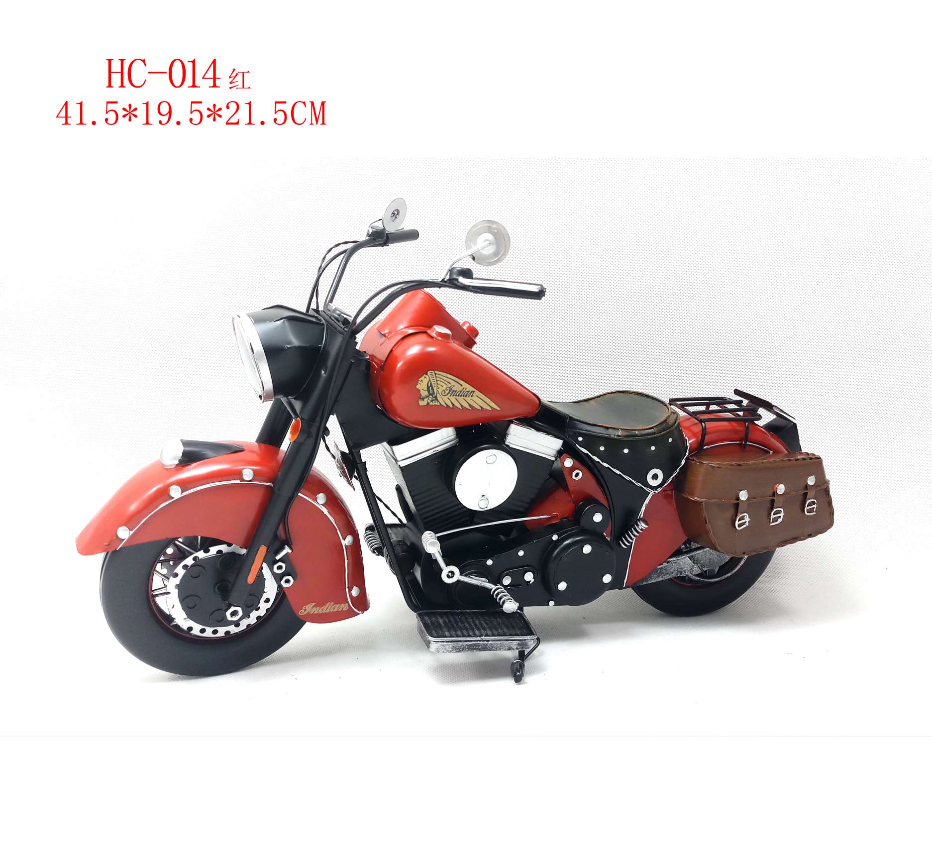车模摩托车，红色哈雷