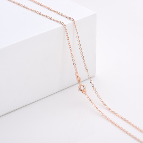 European and American style neck chain, collarbone chain with pendant, bare chain plated with rose gold, environmentally friendly factory direct sales details Picture