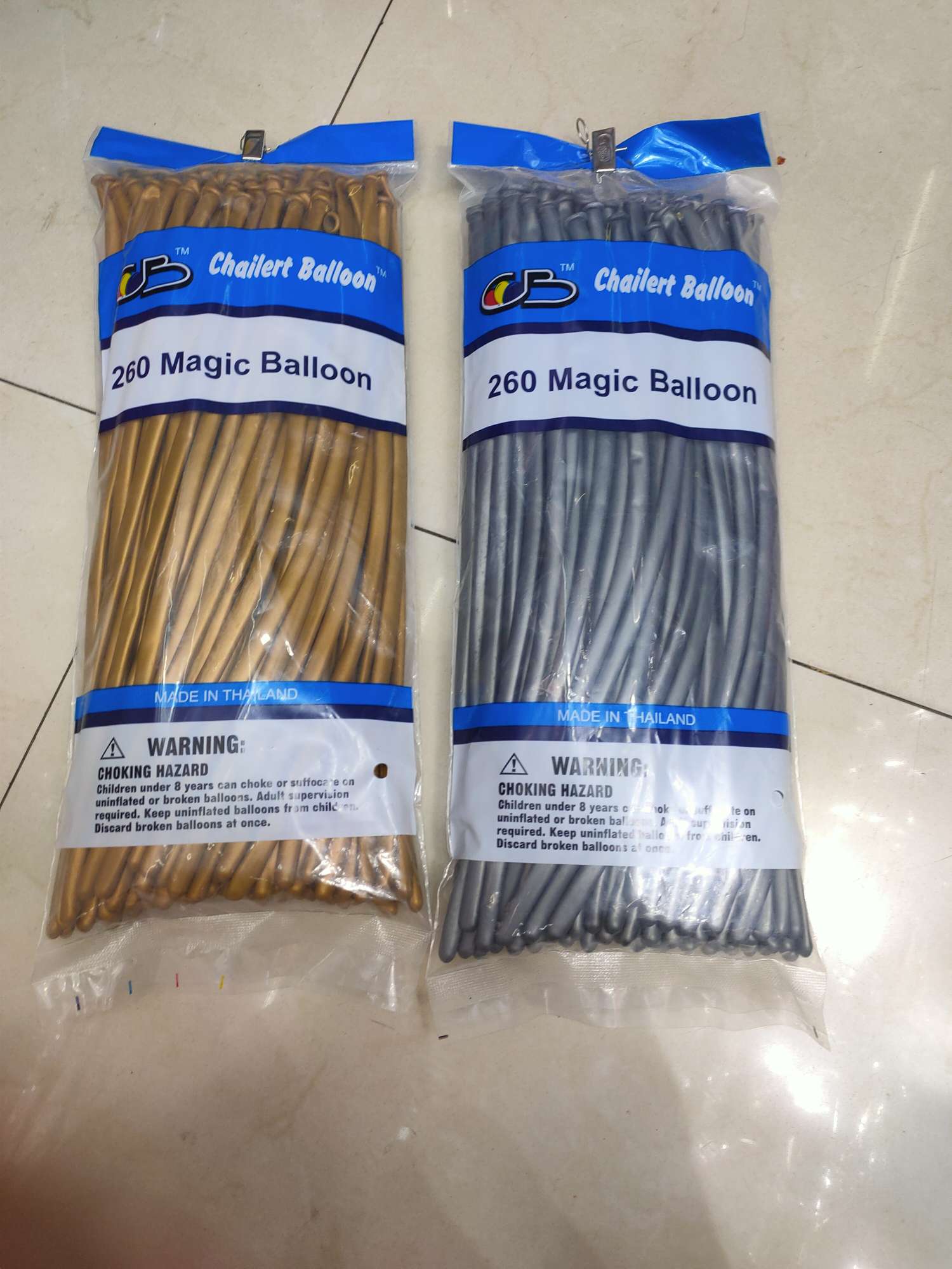 chorme silver modelling balloon