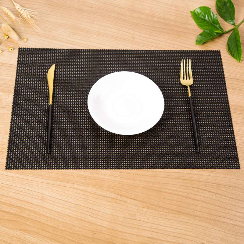 Customized pvc Western placemats, solid color hotel Western placemats, Teslin 8*8 table MATS, anti-slip factory direct sales undefined