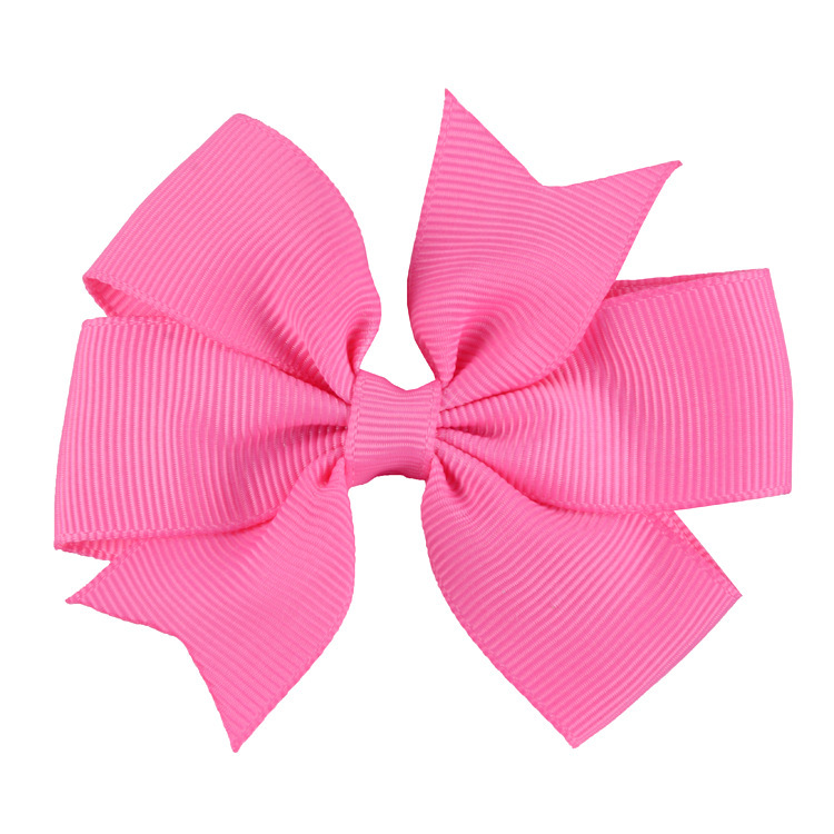 Shrimp Express Foreign Trade Children's Hair Accessories Supply Hot V-Shaped Dovetail Rib With Bow Hairpin 40 Colors Support Custom undefined
