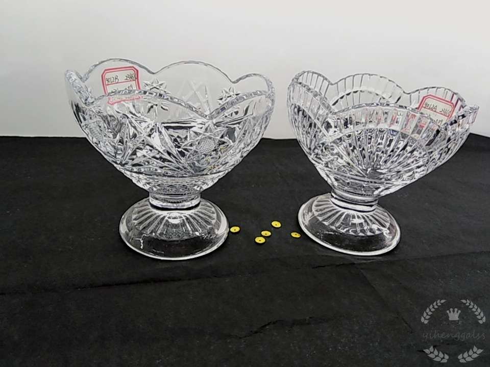 Factory direct sales of lead-free glass ice cream cups 9012 details Picture