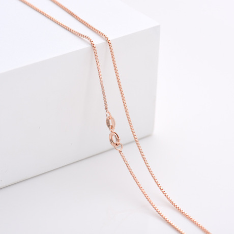 European and American style neck chain, collarbone chain with pendant, bare chain plated with rose gold, environmentally friendly factory direct sales undefined