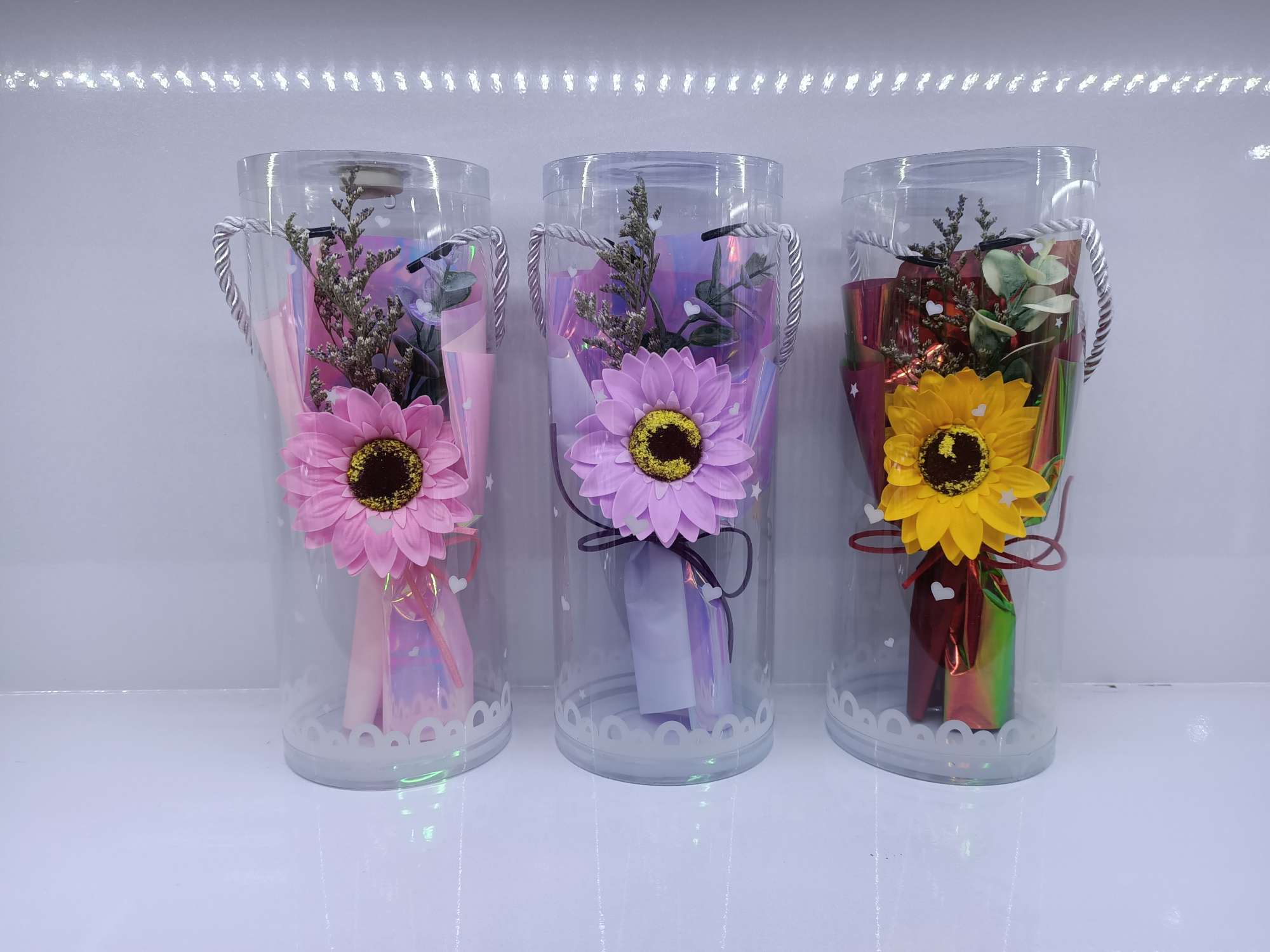 圆盒菊花宝云工艺花7675-49