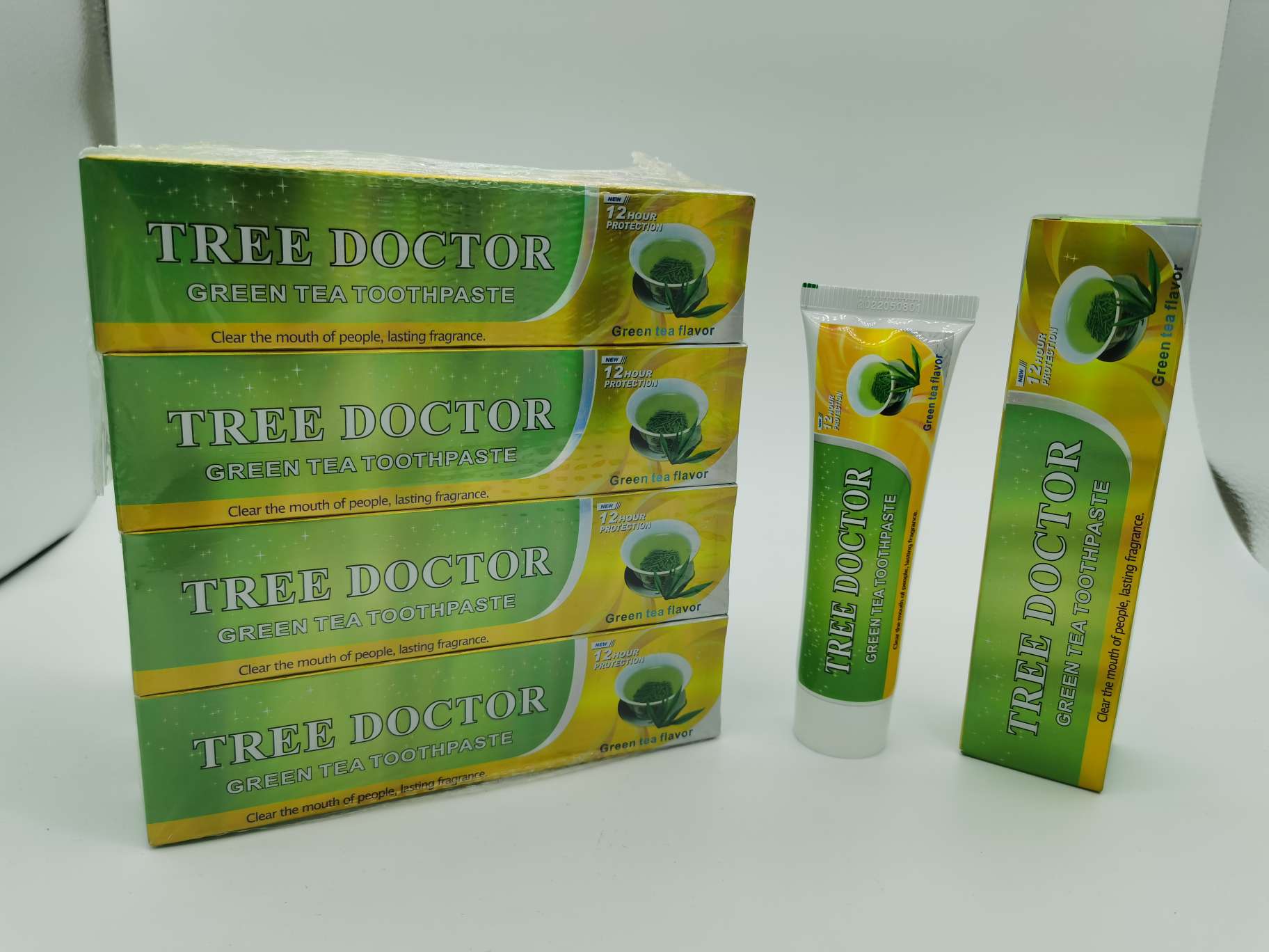 Green tea toothpaste