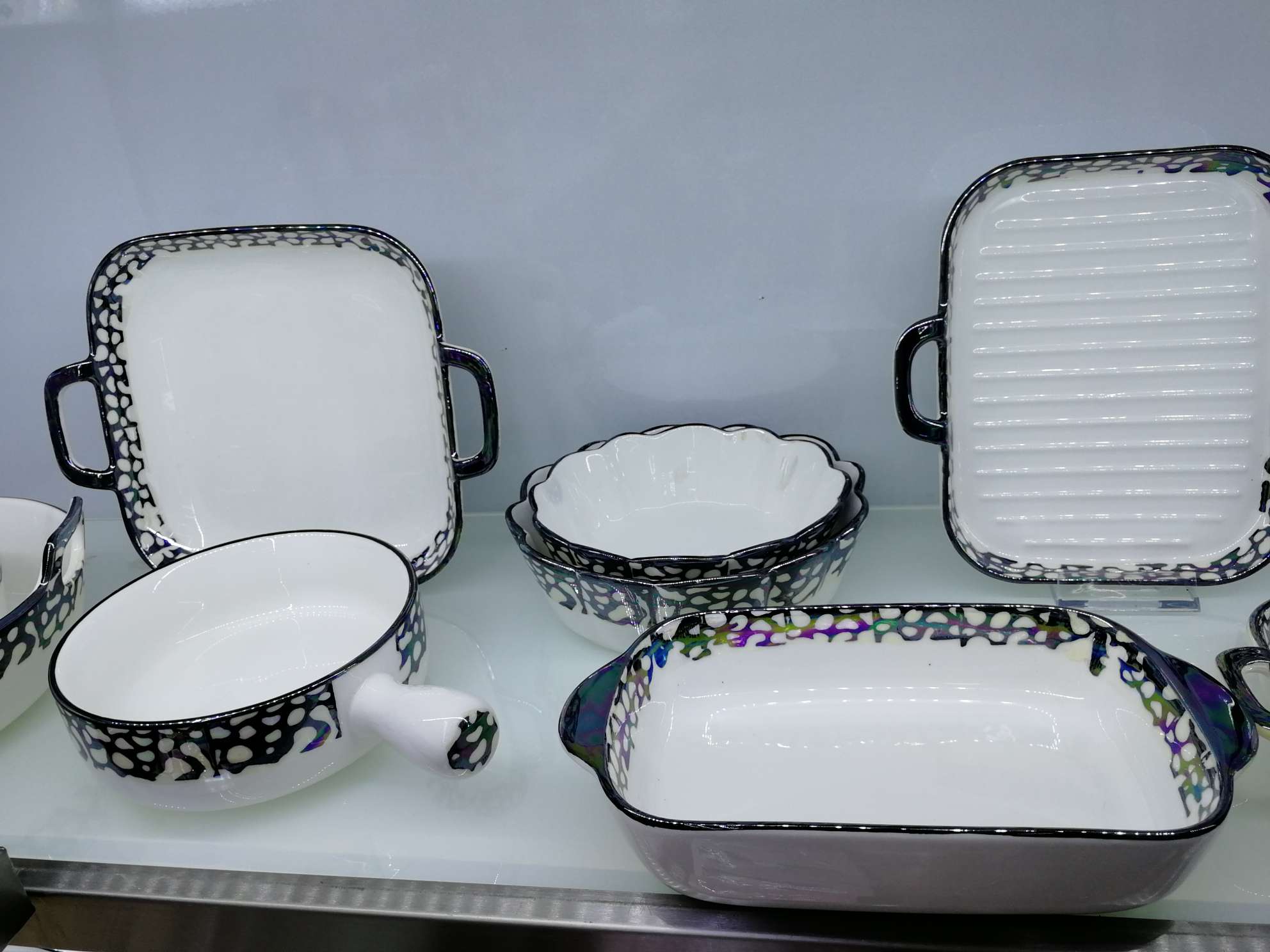 Pearl glaze 8 "pair of ear discs