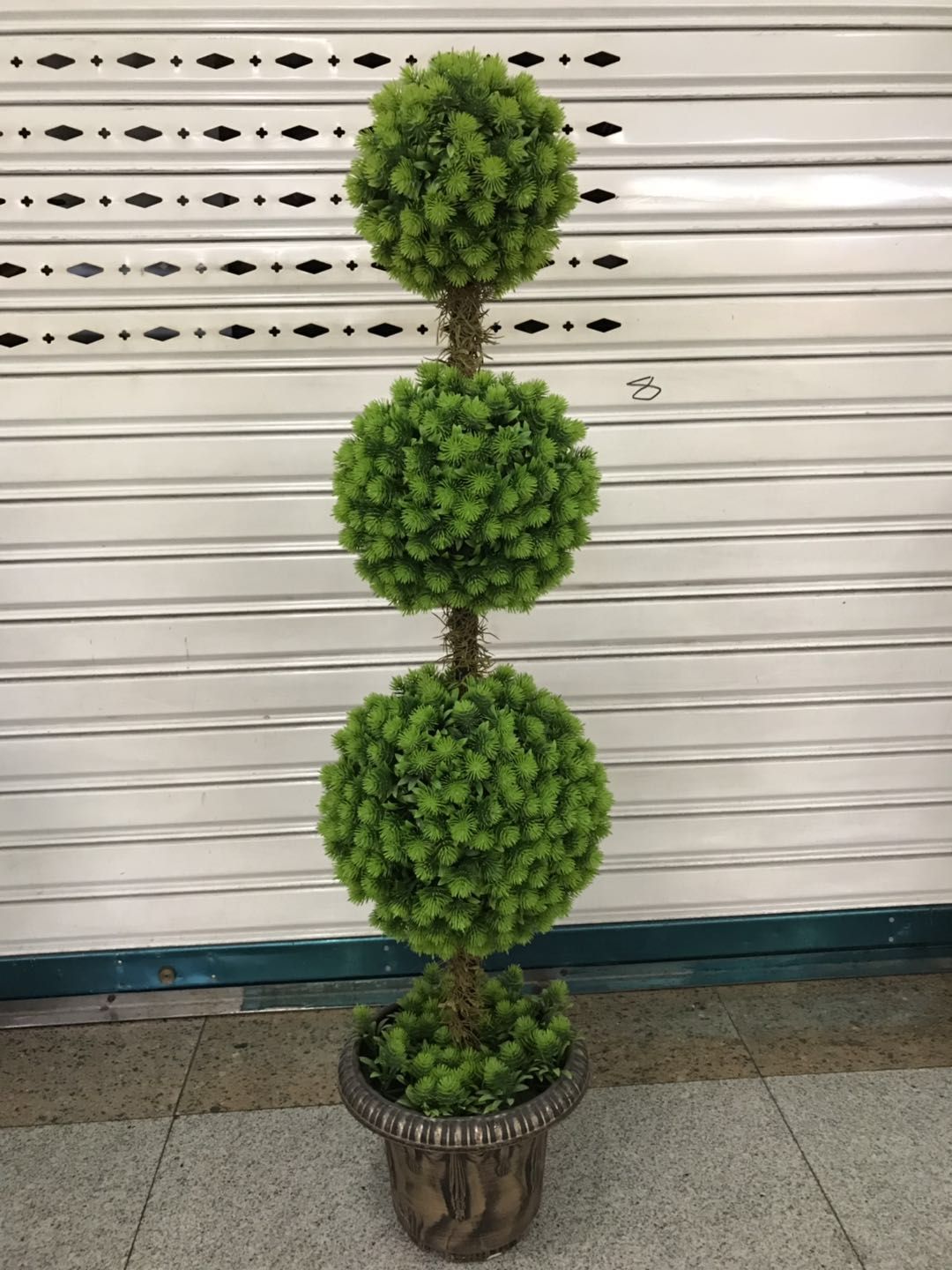 The three-pronged bonsai ball, an excellent artificial plant decoration details Picture