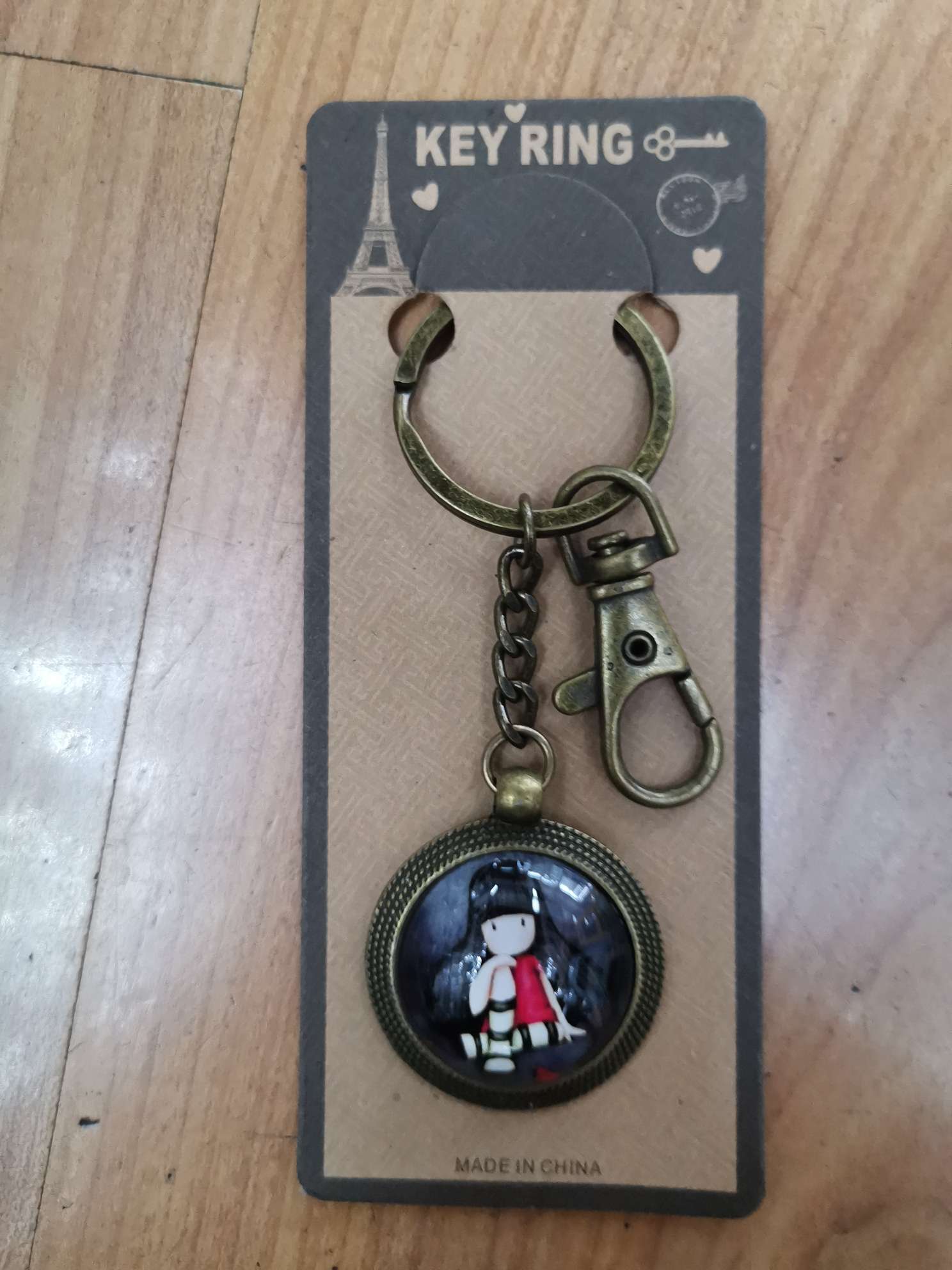 小姑娘25宝石钥匙扣可爱精致女钥匙扣挂件电动车钥匙圈