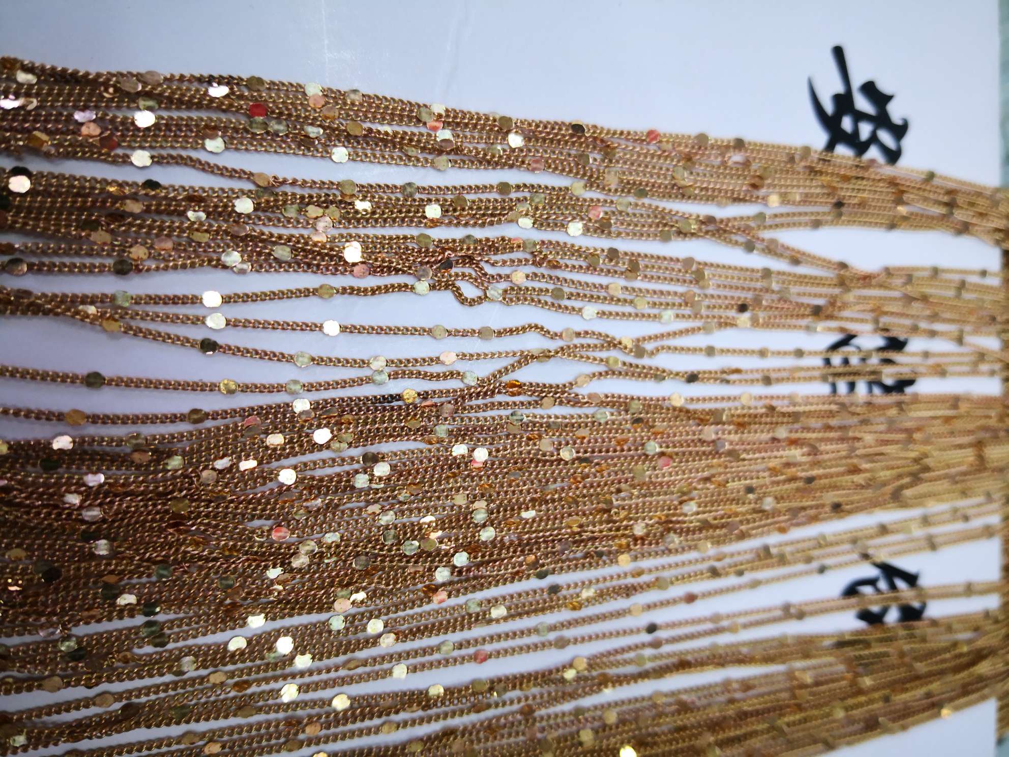 125S round piece, copper chain, necklace, ankle chain, bracelet, accessory chain Item Picture