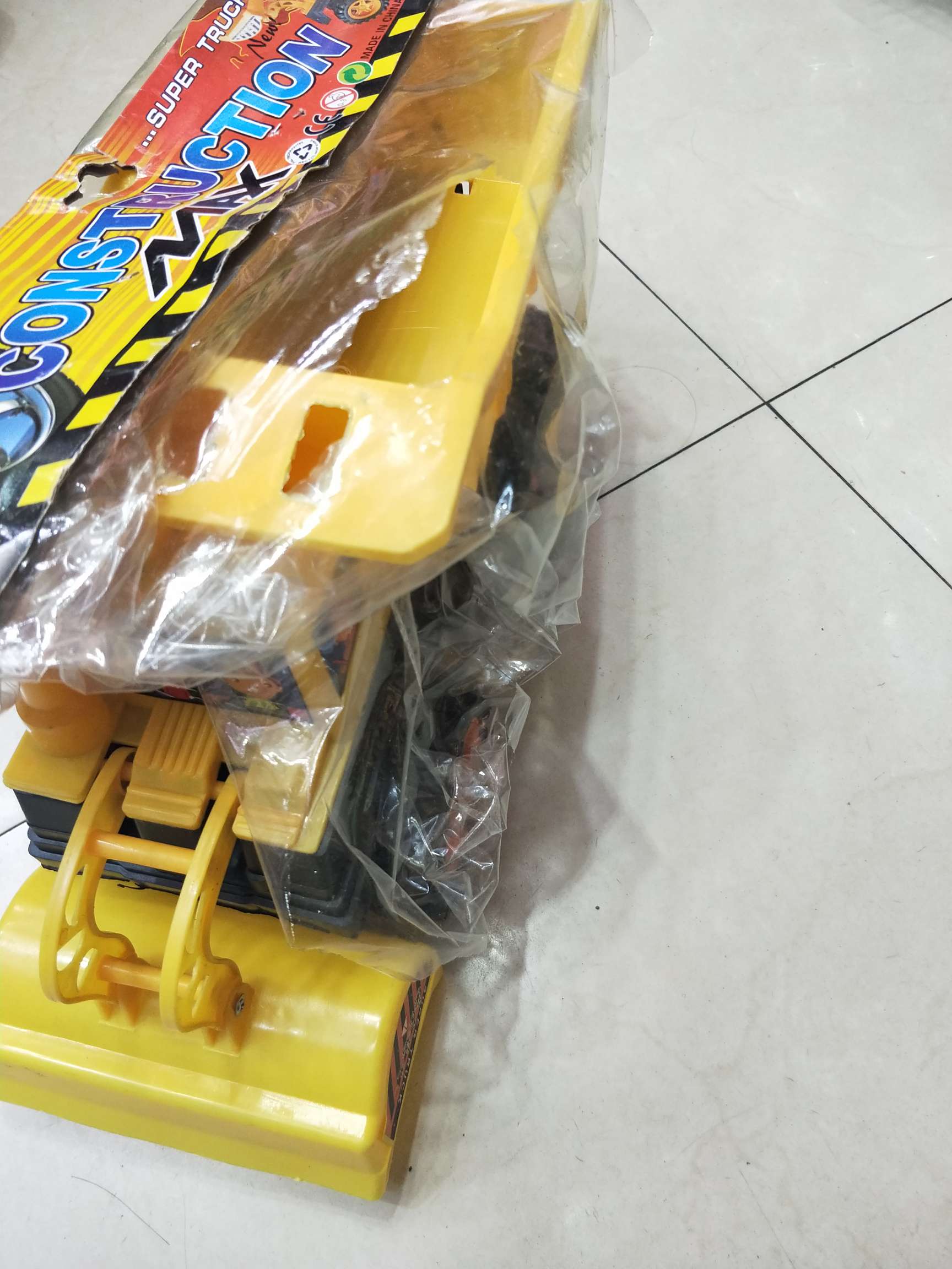 工程车/推土机/过家家玩具白底实物图