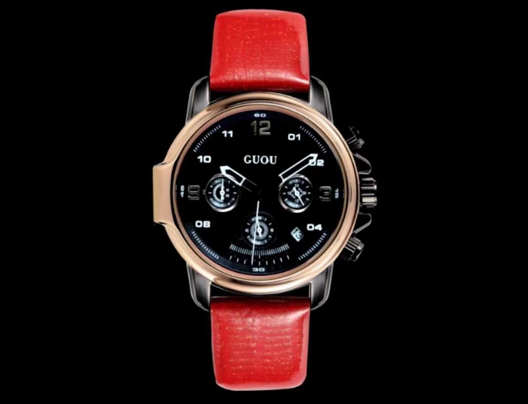 古欧变色镜面休闲款白底实物图