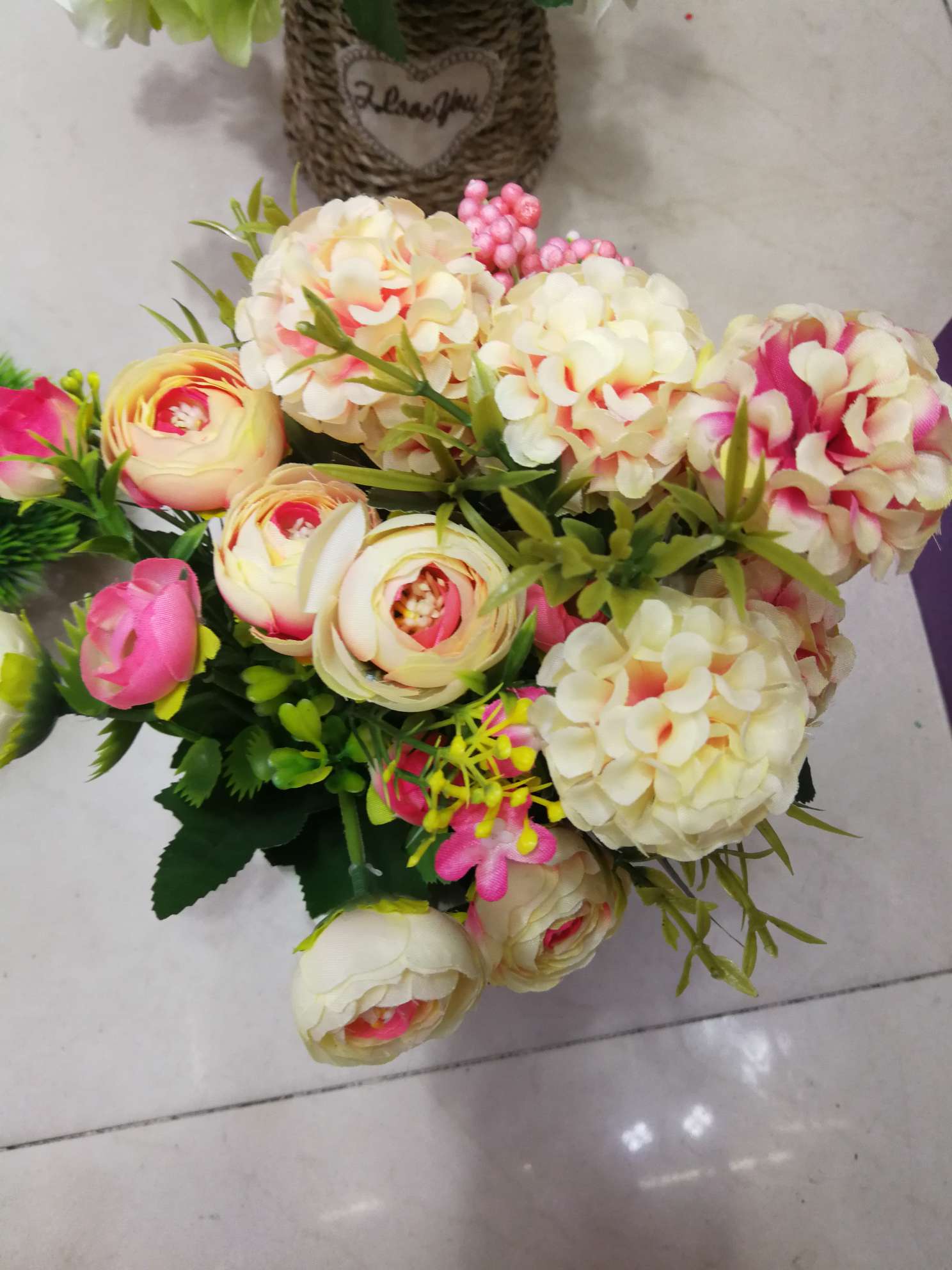 Flower wrapping flower