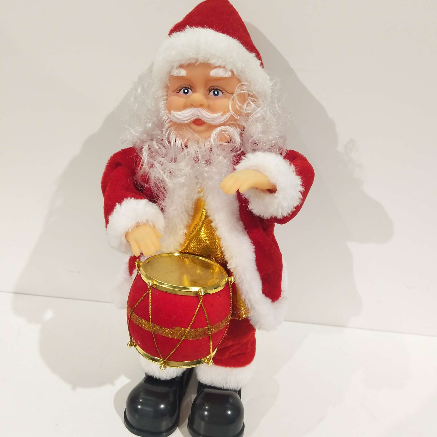 Manufacturer's new genuine 12 inch Christmas foot drum Christmas small electric Christmas gifts Christmas decoration luxury decorations thumbnail