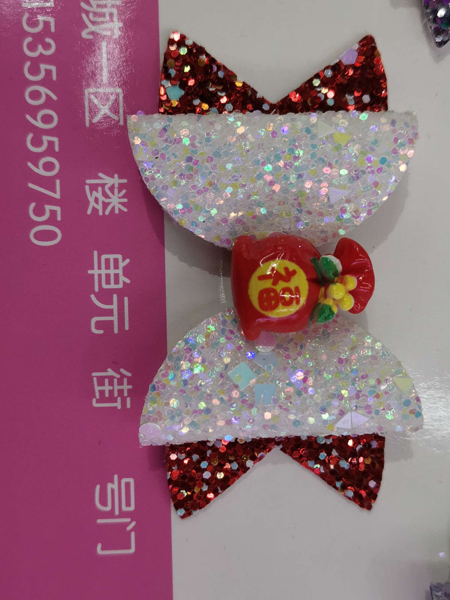 Two-color glitter double-layer bow tie Application Scenario