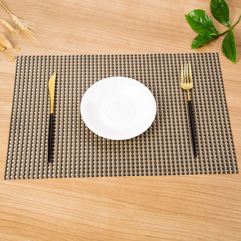 Customized pvc Western placemats, solid color hotel Western placemats, Teslin 8*8 table MATS, anti-slip factory direct sales Specification image