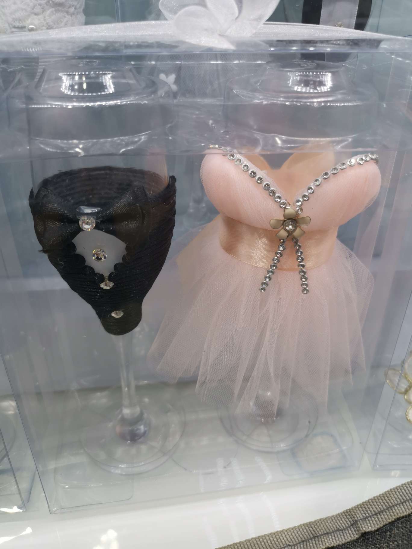 婚庆礼服酒杯装饰品