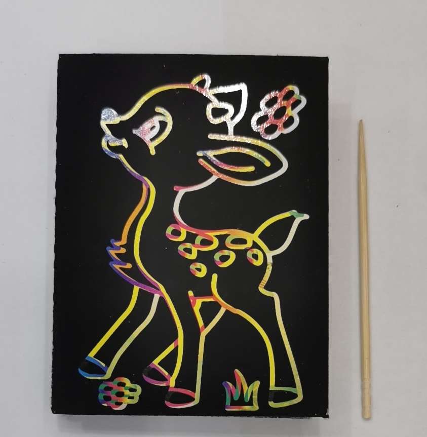 卡通8张刮刮画细节图