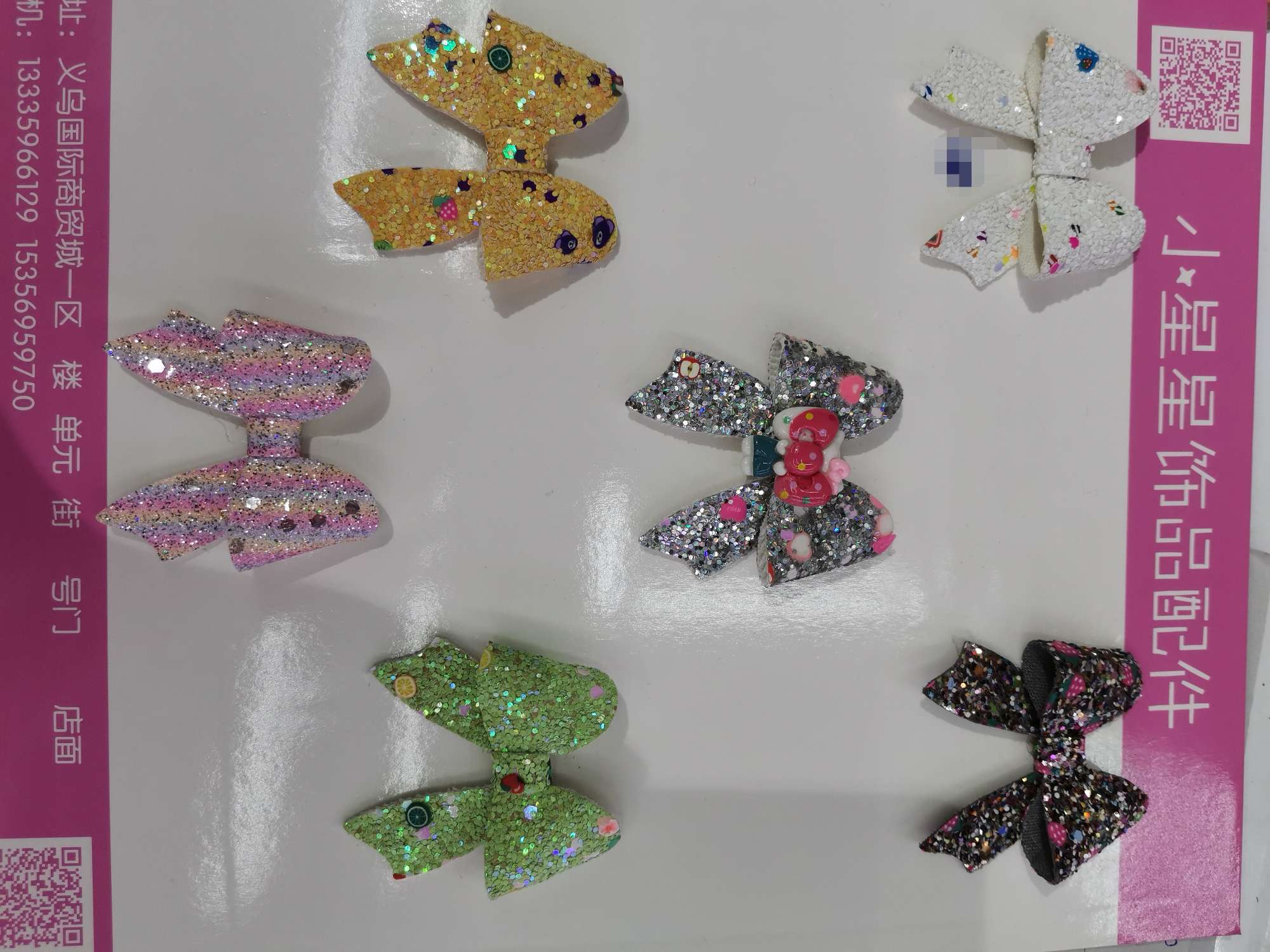 Fruit ceramic curved tail bow