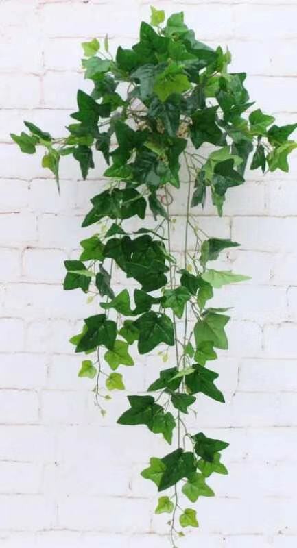 A fine decorative product of artificial plants - wall hanging with adhesive tape