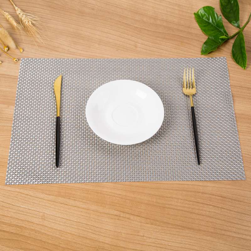Customized pvc Western placemats, solid color hotel Western placemats, Teslin 8*8 table MATS, anti-slip factory direct sales undefined