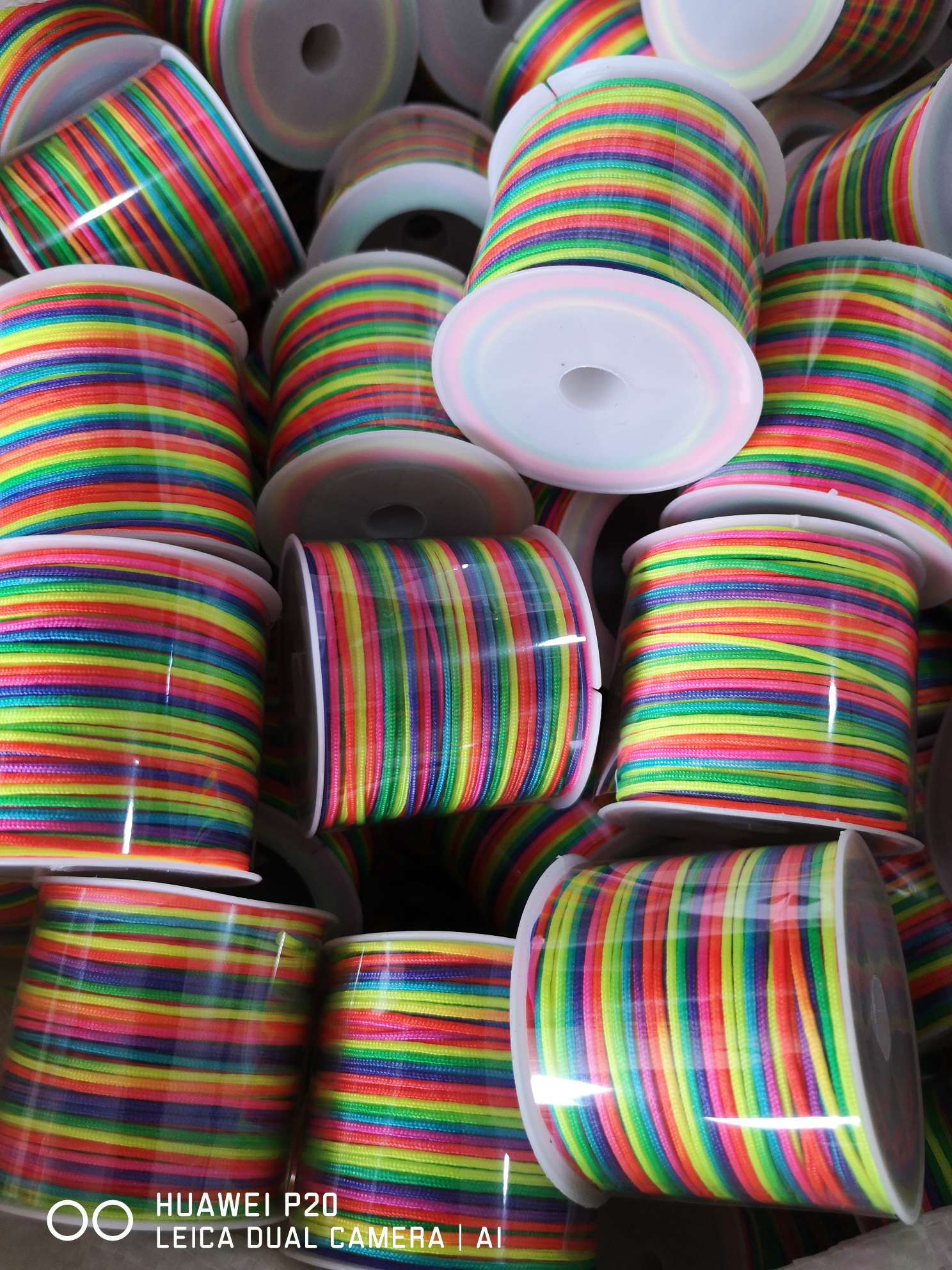 1.0mm seven-color jade thread (elastic), nylon material (environmental protection) 1 roll about 30 meters for jewelry string jade thread crafts accessories, etc thumbnail