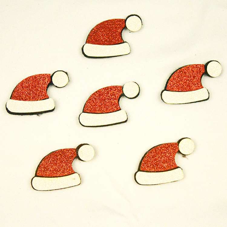 Felt cloth scallion hat non-woven cloth scallion hat non-woven cloth Santa Claus hat accessories manufacturers direct to sample custom processing thumbnail