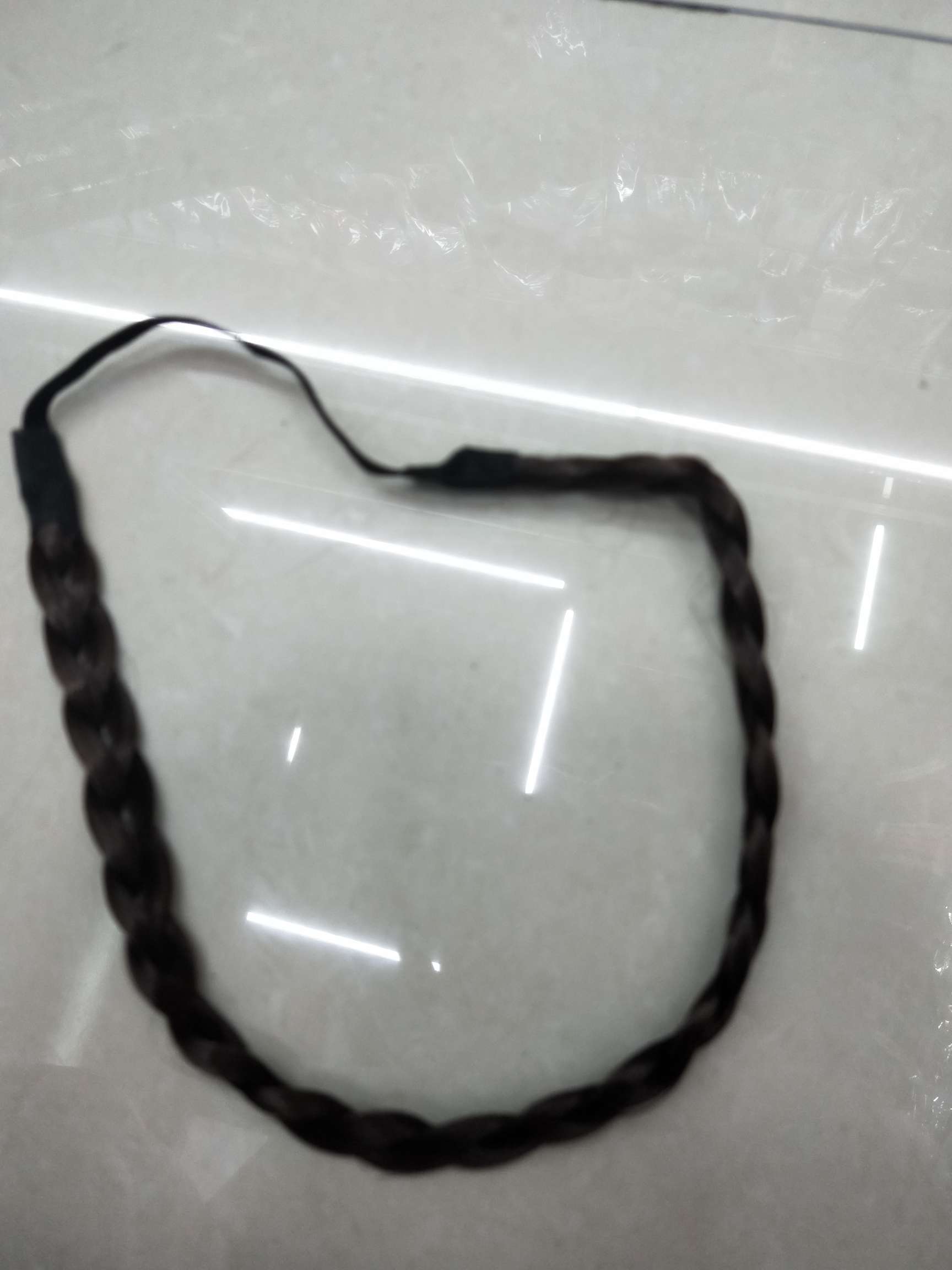 Trenzas diadema elástico peluche trenzas niños invisible no trenzado natural una pieza extensiones de cabello Specification image