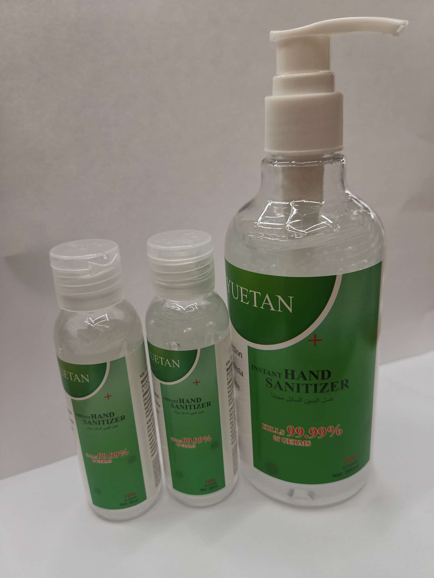 Hand sanitizer for export, 300g+60g+60g, factory direct sales, 300ml+60ml+60ml