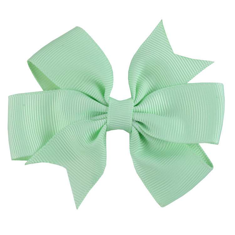 Shrimp Express Foreign Trade Children's Hair Accessories Supply Hot V-Shaped Dovetail Rib With Bow Hairpin 40 Colors Support Custom Item Picture