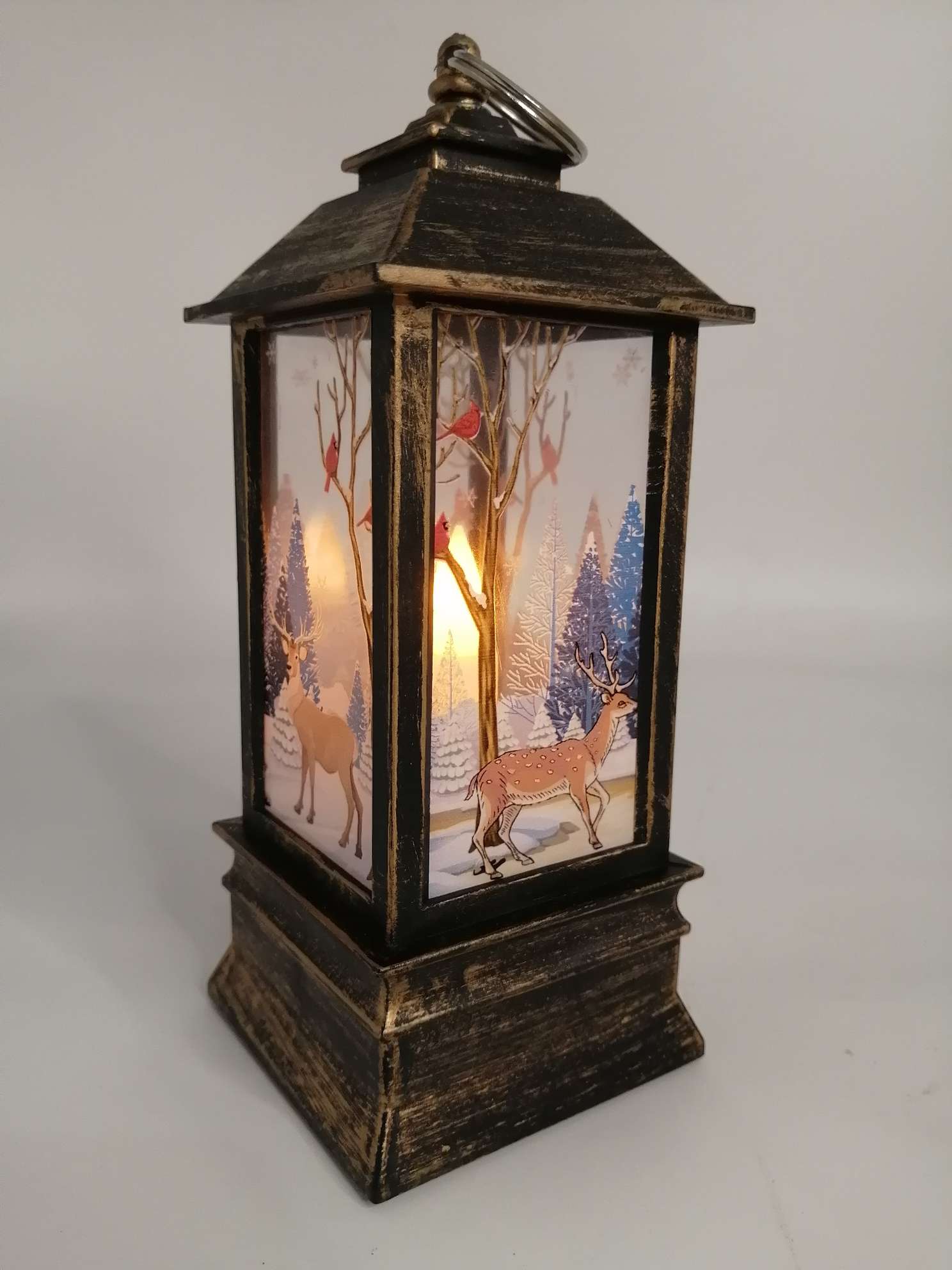 Big wind lamp - old deer single wax color printing