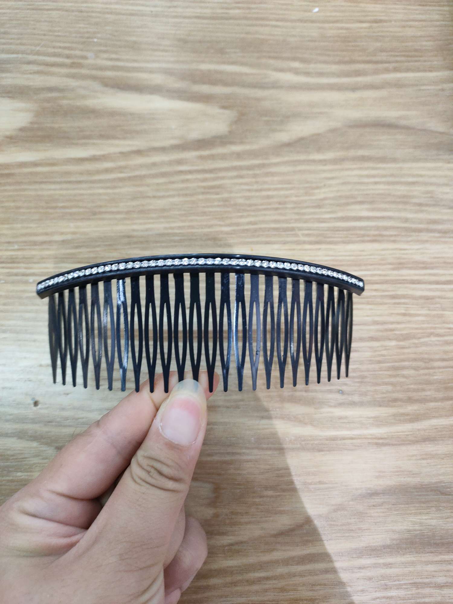 Single Row Hair Comb Korea Bangs Hair Clip Hair Accessories Korea Korea Simple Drill Hair Comb Insert Comb Women's Hair Clip Disc Hair Clip Hair Clip undefined