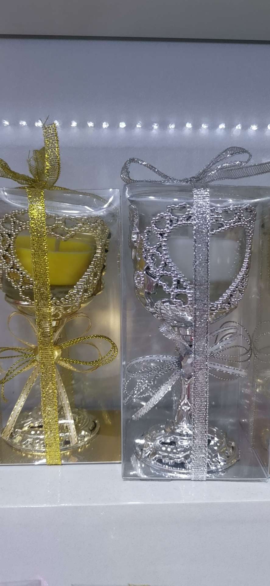 Plastic glass candle 025