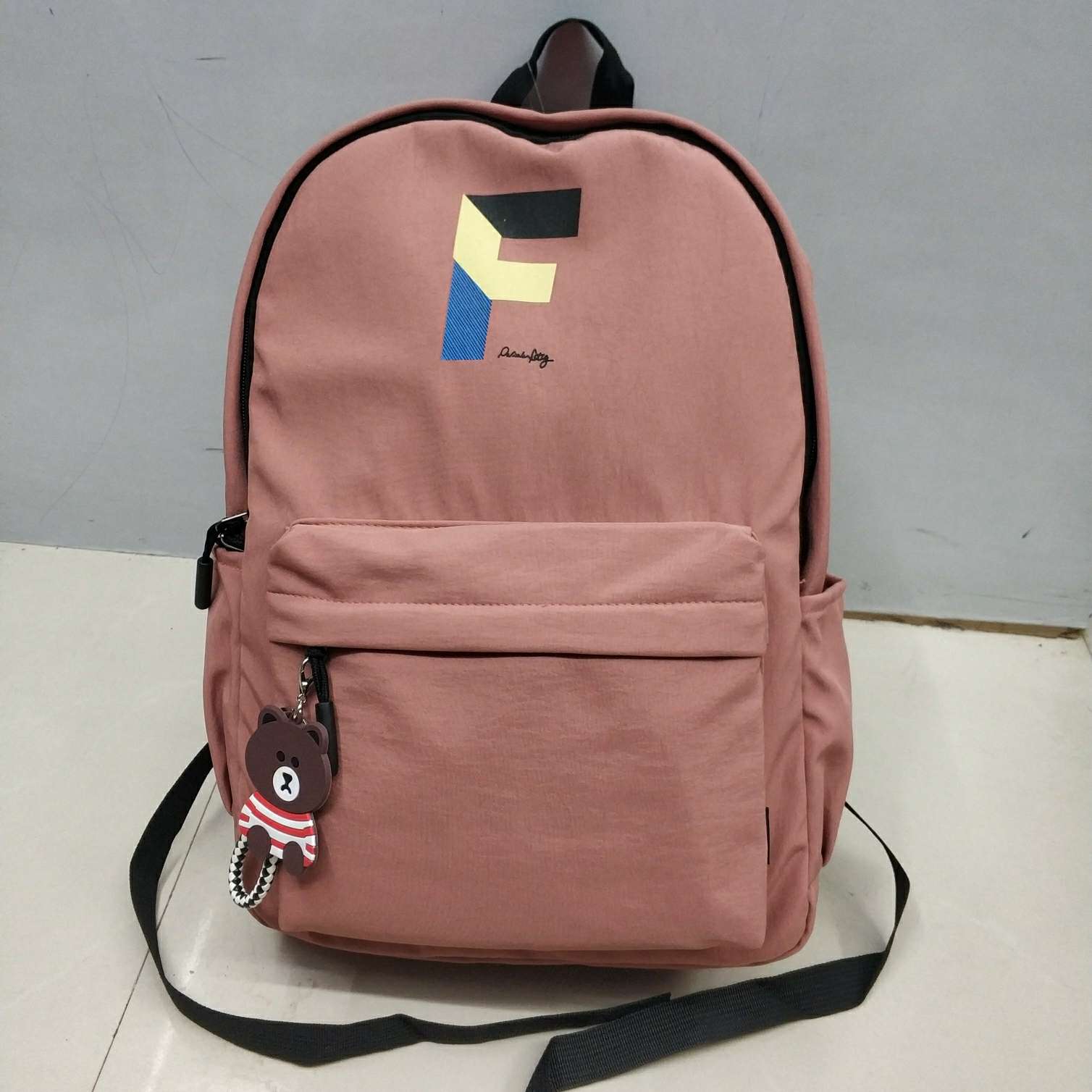 Casual schoolbag with individual two - shouldered student backpack thumbnail