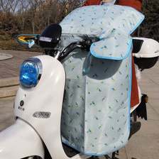 新款夏季电动车挡风被防晒防雨防走光电瓶车摩托车挡风罩，二层口袋防晒连体