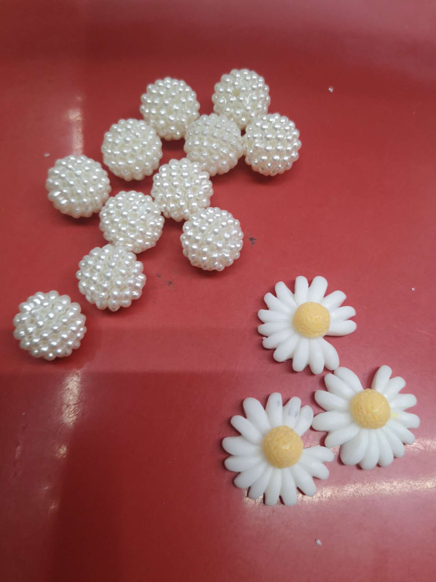 14#16#18#组装杨梅球，常规米白色纯白色，颜色定做