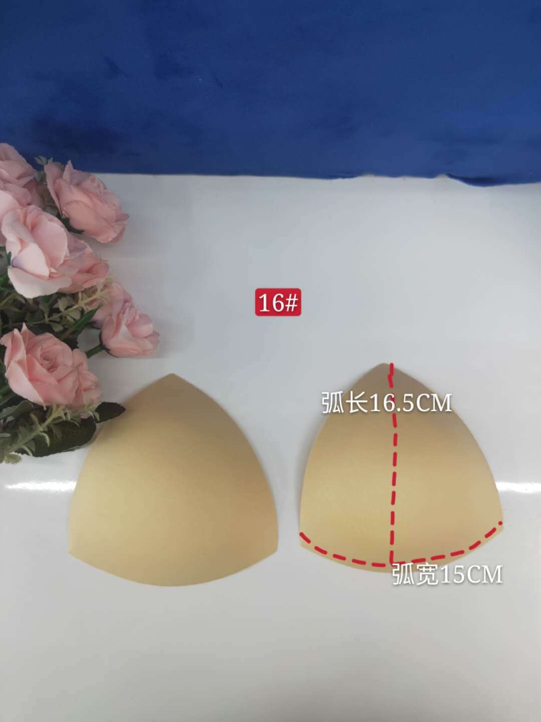 Manufacturers Direct Triangle 16# Underwear Insert Swimsuit Yoga Wear Sponge Chest Pad undefined