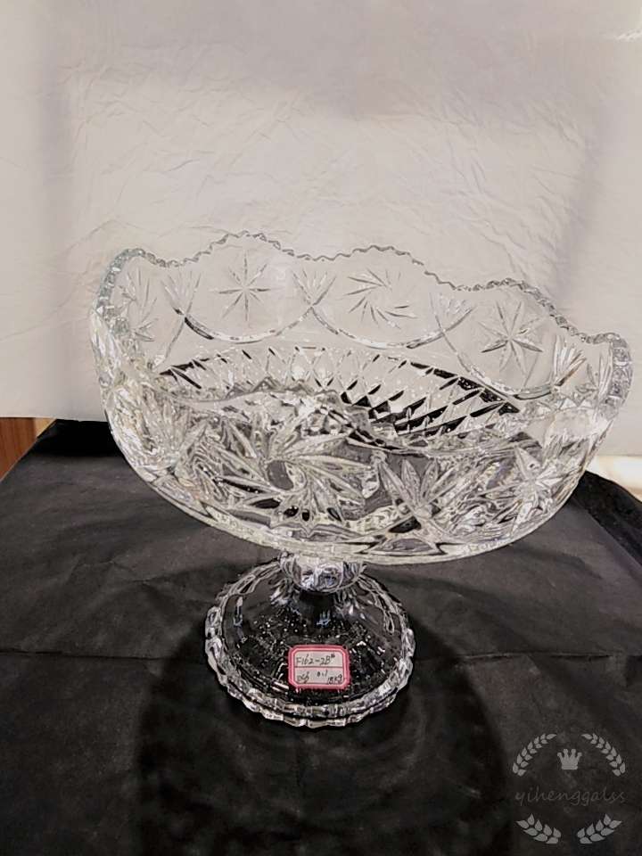 Factory direct sale of high-footed engraved fruit platters 162