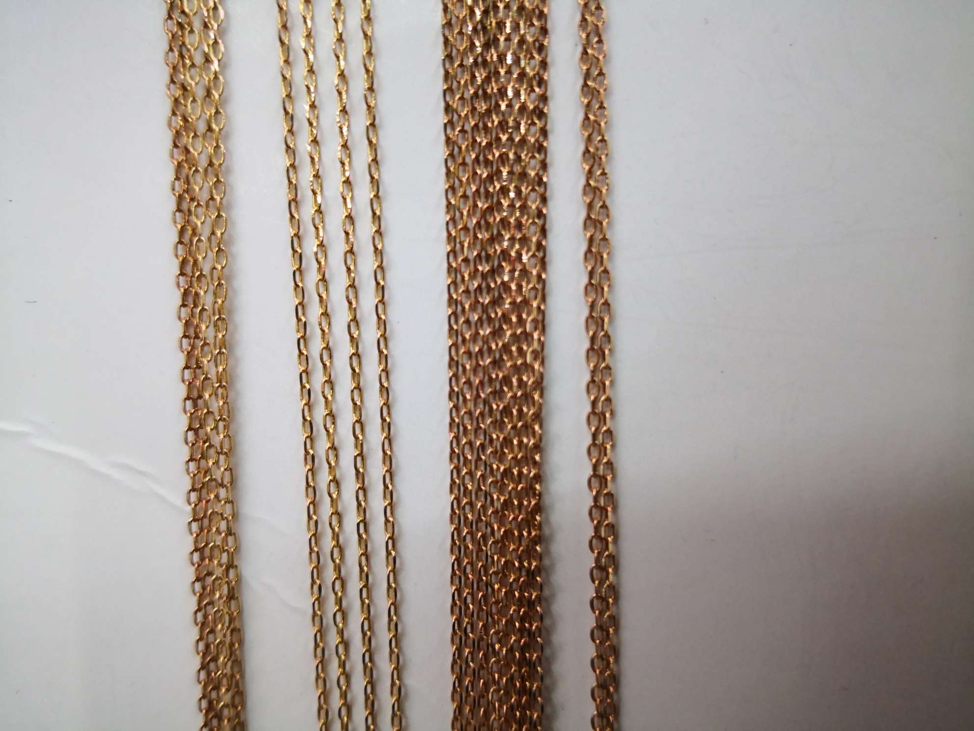 225-4DC, copper chain earrings, tassel necklaces, neck chain accessories, wholesale factory direct sales Item Picture