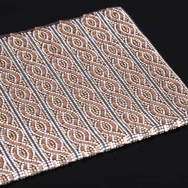 玻璃白加水晶黄 工艺品服装 胶网烫钻详情图7