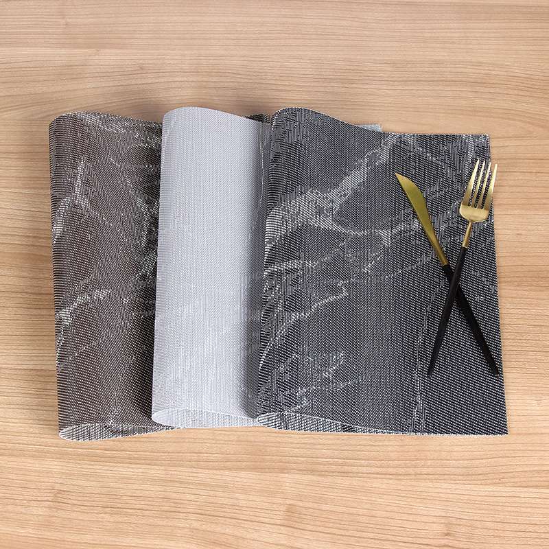 Thickened PVC placemats from placemat manufacturers, hotel European-style heat-insulating Western placemats, washable and quick-drying table MATS, plate MATS and bowl MATS