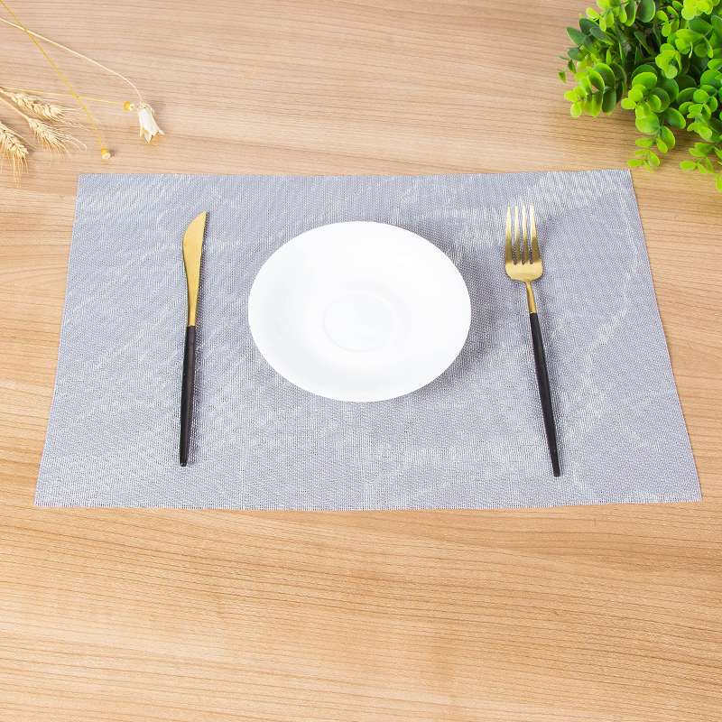 Thickened PVC placemats from placemat manufacturers, hotel European-style heat-insulating Western placemats, washable and quick-drying table MATS, plate MATS and bowl MATS Application Scenario
