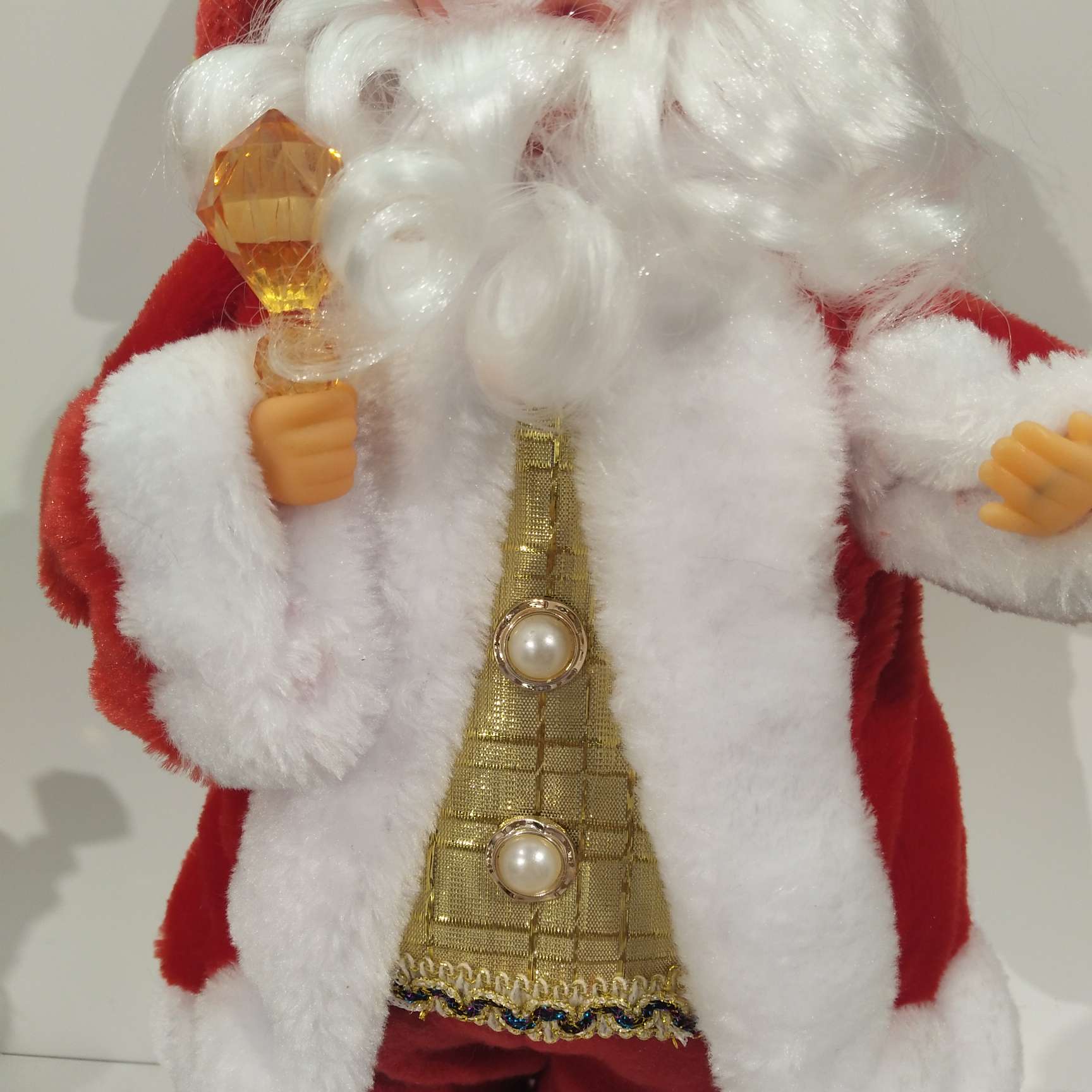 Santa Claus red sweater with various undefined