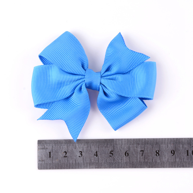 Shrimp Express Foreign Trade Children's Hair Accessories Supply Hot V-Shaped Dovetail Rib With Bow Hairpin 40 Colors Support Custom Application Scenario