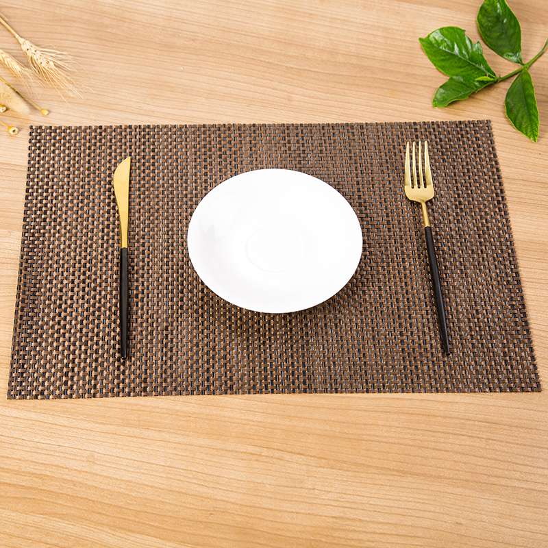 Customized pvc Western placemats, solid color hotel Western placemats, Teslin 8*8 table MATS, anti-slip factory direct sales undefined