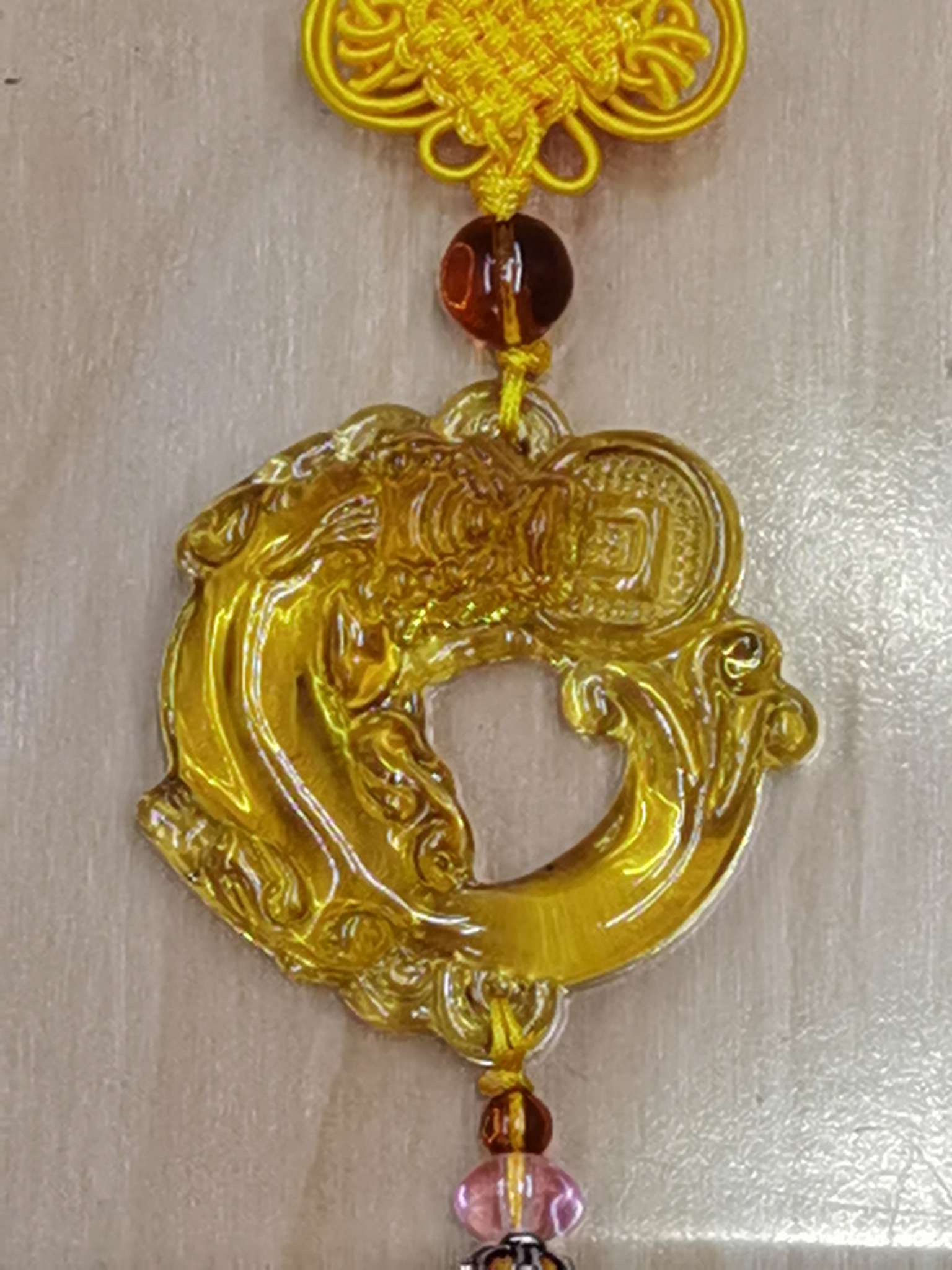 Hongyu Handicrafts Hanging Qilin Car Hanging details Picture