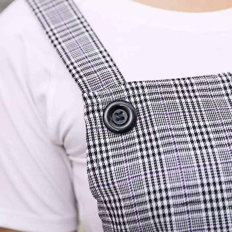 纯棉围裙家用厨房背带时尚薄款简约做饭透气工作咖啡店奶茶店围腰产品图